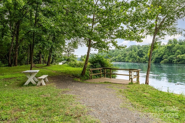755 Lagan Ct, Fort Mill, SC 29715 - dock featuring a water view and a wooded view