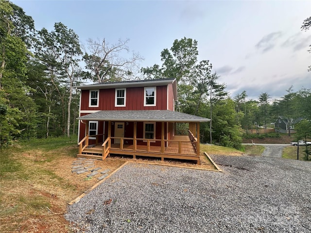 206 Cascade Ridge Rd, Fairview, NC 28730 - view of front facade with covered porch and roof with shingles