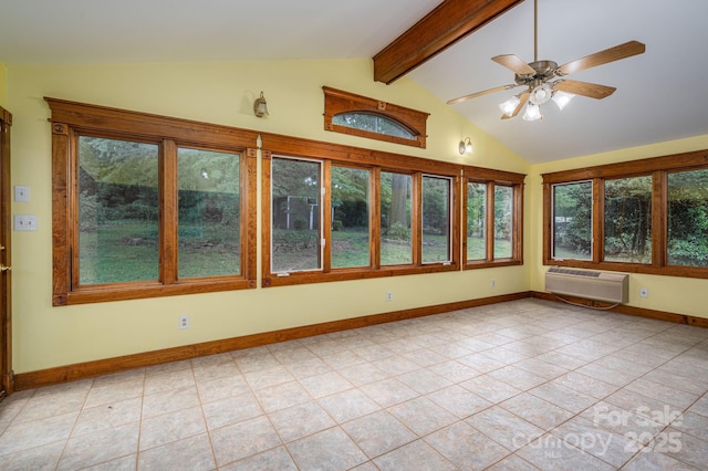 3120 7th Street Dr NE, Hickory, NC 28601 - unfurnished sunroom featuring a wall mounted AC