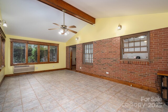 3120 7th Street Dr NE, Hickory, NC 28601 - unfurnished sunroom featuring a wall mounted air conditioner