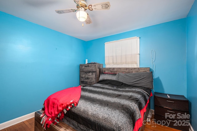 3120 7th Street Dr NE, Hickory, NC 28601 - bedroom featuring wood finished floors and a ceiling fan