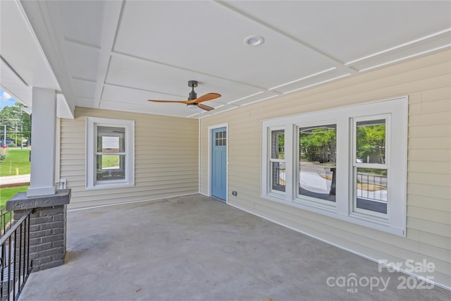 933 Old Charlotte Rd, Concord, NC 28027 - view of patio / terrace featuring a ceiling fan