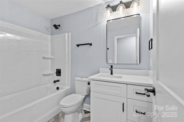 933 Old Charlotte Rd, Concord, NC 28027 - full bath featuring vanity, toilet, and tub / shower combination