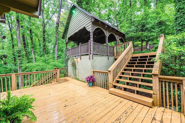 809 Westminster Cir SW, Lenoir, NC 28645 - deck with stairs