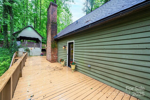 809 Westminster Cir SW, Lenoir, NC 28645 - view of wooden deck