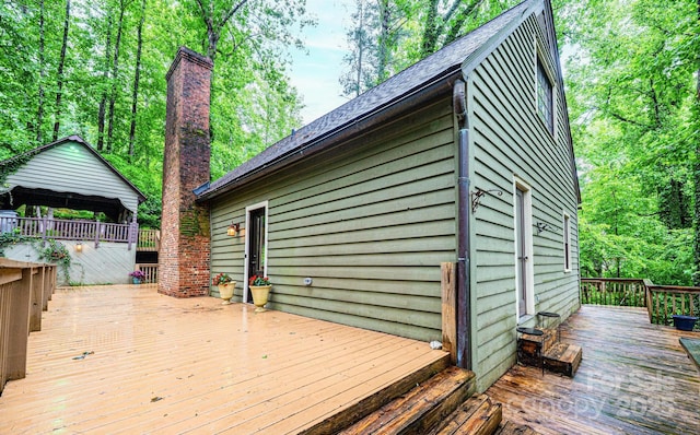809 Westminster Cir SW, Lenoir, NC 28645 - view of wooden terrace