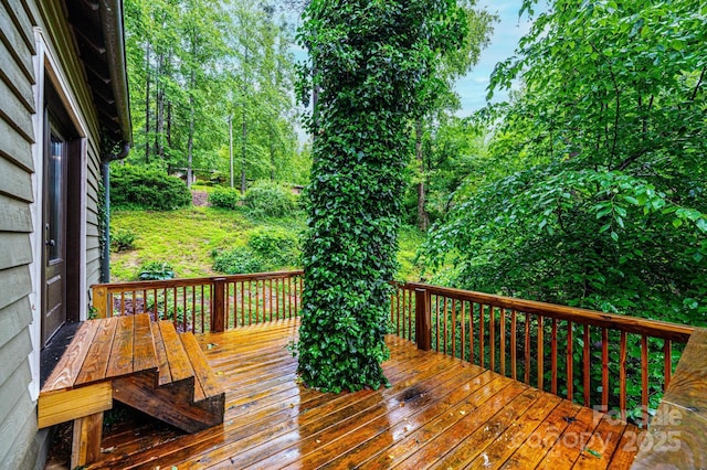 809 Westminster Cir SW, Lenoir, NC 28645 - view of wooden deck