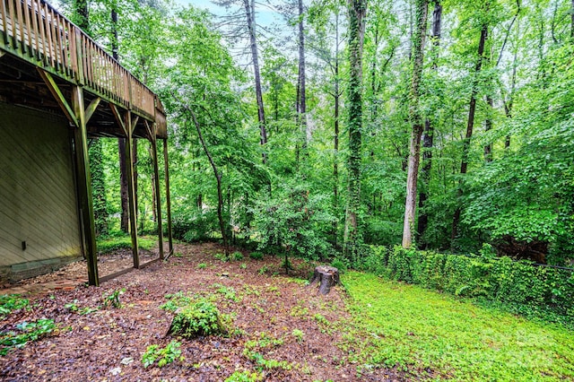 809 Westminster Cir SW, Lenoir, NC 28645 - view of yard with a wooden deck