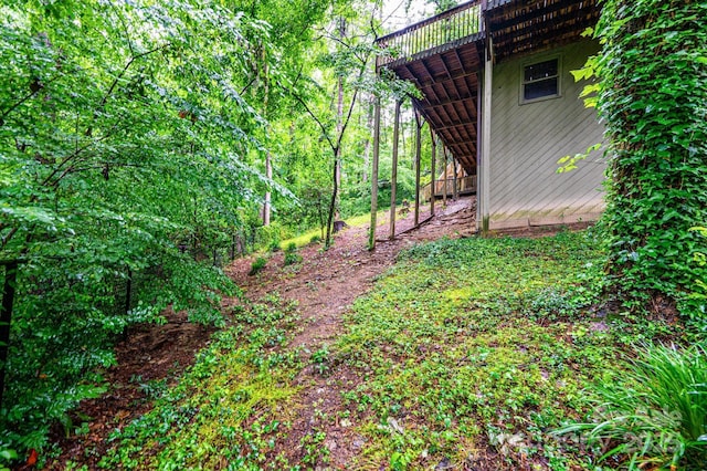 809 Westminster Cir SW, Lenoir, NC 28645 - view of yard with a deck