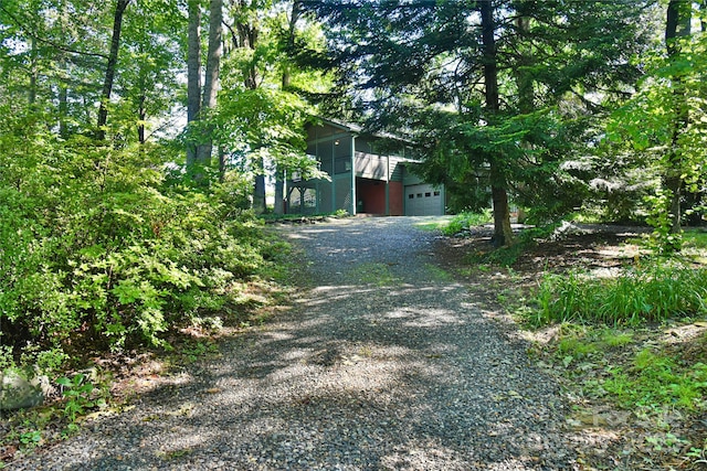 5 Old Cove Rd, Black Mountain, NC 28711 - view of side of property with driveway and an attached garage