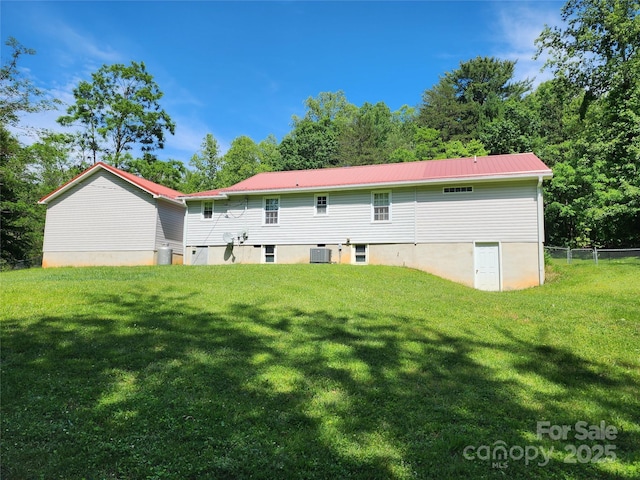 2904 E Brocktown Rd, Moravian Falls, NC 28654 - back of house with metal roof and central AC