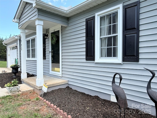 5323 Flat Creek Rd, Heath Springs, SC 29058 - view of property exterior featuring a porch and a garage