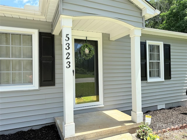5323 Flat Creek Rd, Heath Springs, SC 29058 - entrance to property featuring crawl space