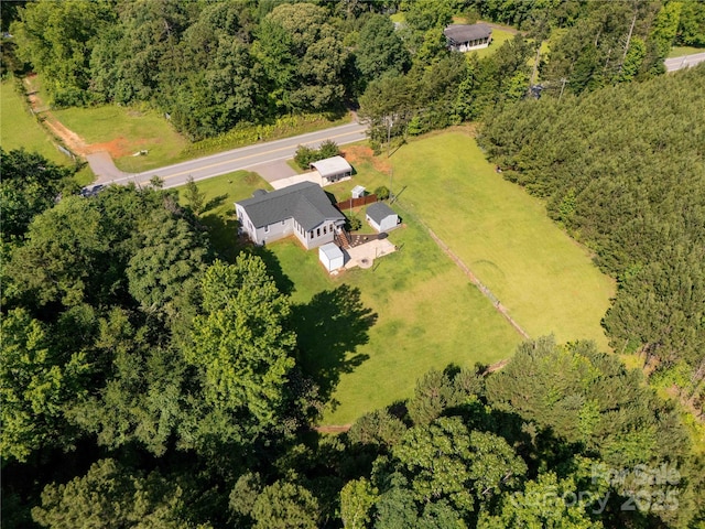 5323 Flat Creek Rd, Heath Springs, SC 29058 - view of property location featuring a heavily wooded area