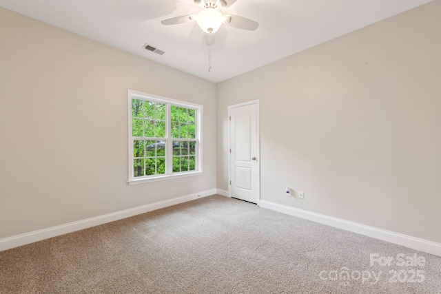 1126 Dean Hall Ln, Matthews, NC 28105 - carpeted empty room featuring baseboards and a ceiling fan