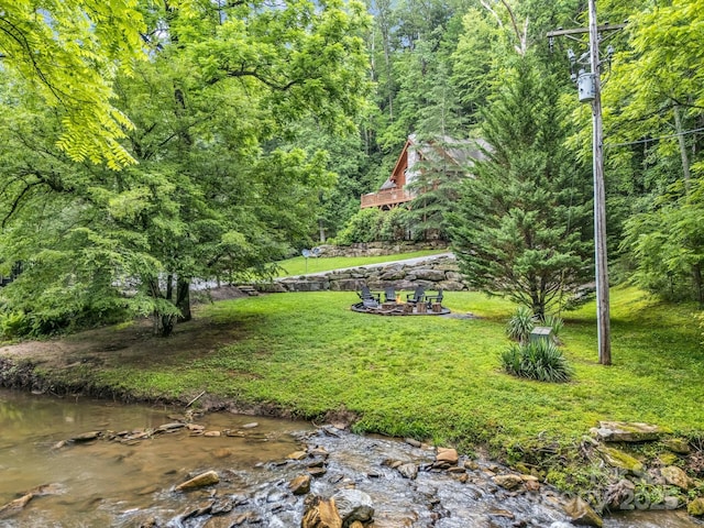 120 Rocky Mountain Dr, Lake Lure, NC 28746 - view of yard featuring a wooded view