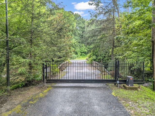 120 Rocky Mountain Dr, Lake Lure, NC 28746 - gate with a view of trees