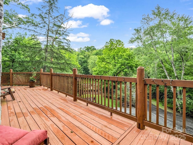 120 Rocky Mountain Dr, Lake Lure, NC 28746 - view of wooden terrace