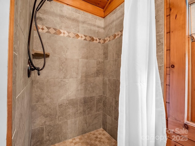 120 Rocky Mountain Dr, Lake Lure, NC 28746 - bathroom featuring tiled shower