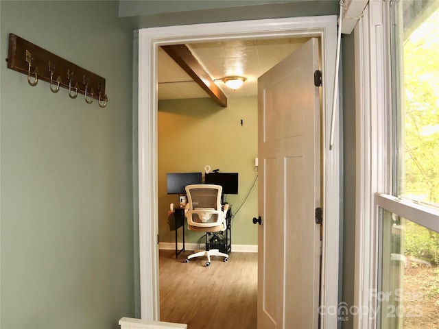 1 Fullam Dr, Arden, NC 28704 - office with wood finished floors and baseboards