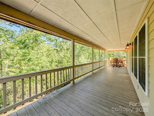 355 Rosewood Ln, Burnsville, NC 28714 - view of wooden deck