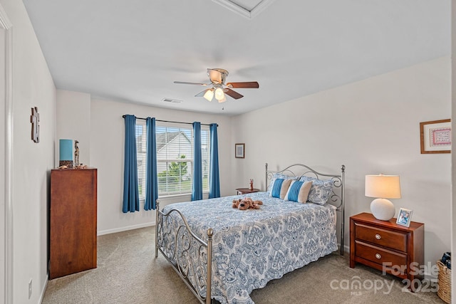 7339 Millstone Cir SW, Concord, NC 28025 - bedroom featuring carpet, baseboards, and ceiling fan