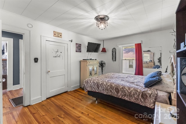 302 N St, Morganton, NC 28655 - bedroom featuring hardwood / wood-style flooring