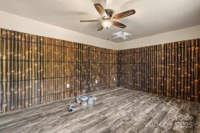 352 18th Ave NE, Hickory, NC 28601 - empty room featuring wood finished floors and ceiling fan