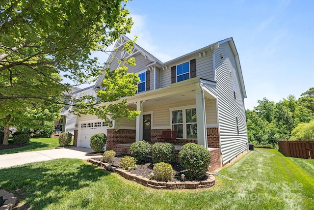 1300 Yellow Springs Dr, Indian Land, SC 29707 - craftsman inspired home featuring brick siding, concrete driveway, and crawl space
