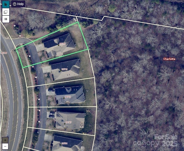 10715 Tom Short Rd, Charlotte, NC 28277 - map of property location featuring property boundaries highlighted