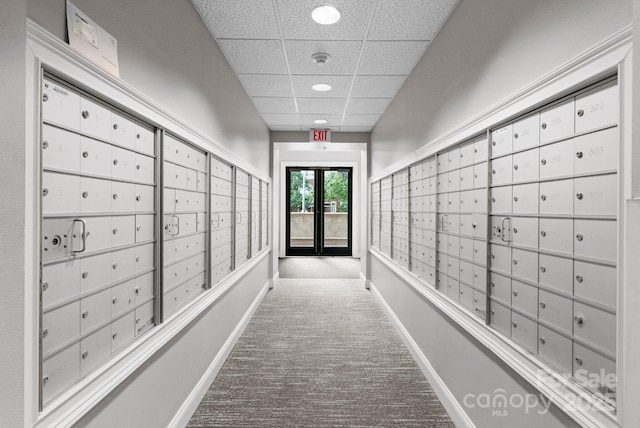 300 W Fifth St Unit 509, Charlotte, NC 28202 - view of community featuring mail area, a drop ceiling, and recessed lighting