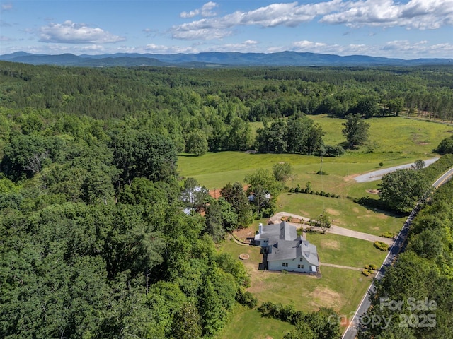 983 Stroud Rd, Ellenboro, NC 28040 - aerial view of a forest and a mountain backdrop