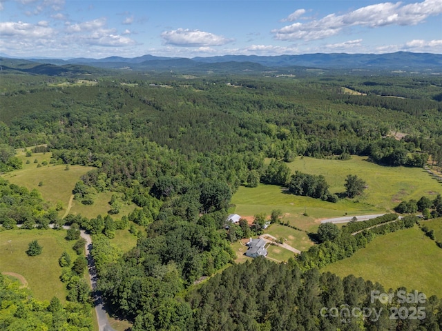 983 Stroud Rd, Ellenboro, NC 28040 - drone / aerial view of a heavily wooded area and mountains