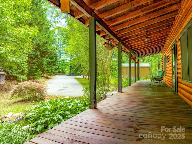 95 Idlewood Dr, Marion, NC 28752 - view of wooden terrace