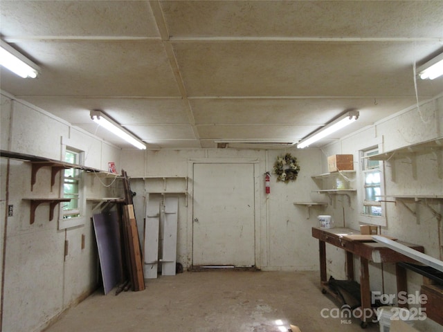 1051 S Brady Ave, Newton, NC 28658 - below grade area featuring a workshop area and healthy amount of natural light