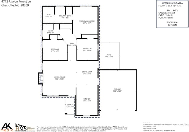 4712 Avalon Forest Ln, Charlotte, NC 28269 - property floor plan