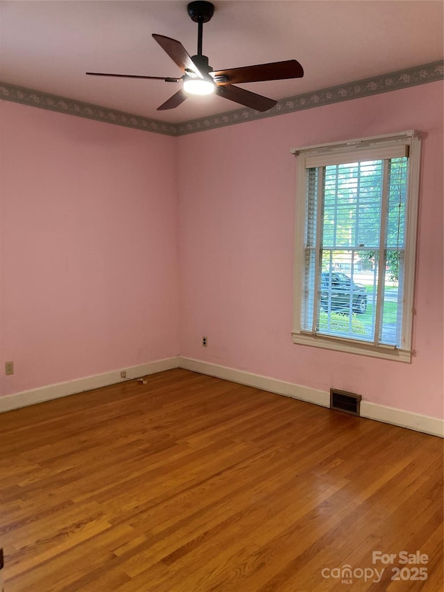1614 Statesville Blvd, Salisbury, NC 28144 - spare room featuring a ceiling fan and light wood finished floors