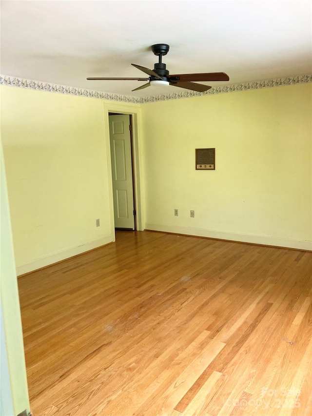 1614 Statesville Blvd, Salisbury, NC 28144 - empty room featuring ceiling fan and light wood-style flooring
