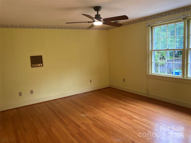 1614 Statesville Blvd, Salisbury, NC 28144 - spare room with light wood-style flooring and a ceiling fan