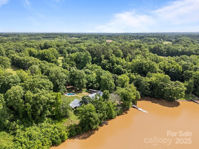1433 Kern Carlton Rd, Salisbury, NC 28146 - bird's eye view of a forest and a large body of water