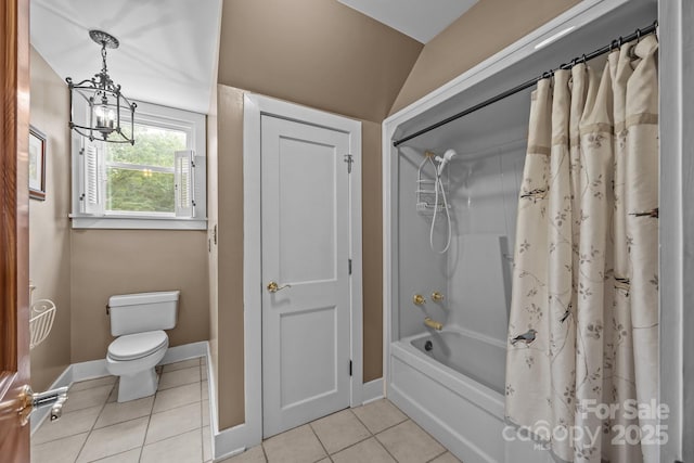 1433 Kern Carlton Rd, Salisbury, NC 28146 - bathroom featuring tile patterned floors and shower / tub combo with curtain