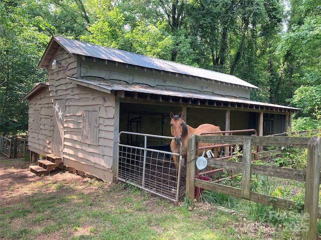 1433 Kern Carlton Rd, Salisbury, NC 28146 - view of outbuilding featuring an exterior structure and a forest view