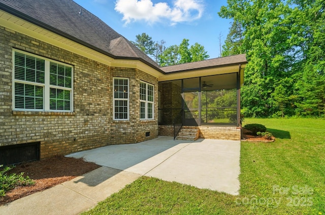 7006 Nesbit Rd, Waxhaw, NC 28173 - view of patio / terrace with a sunroom