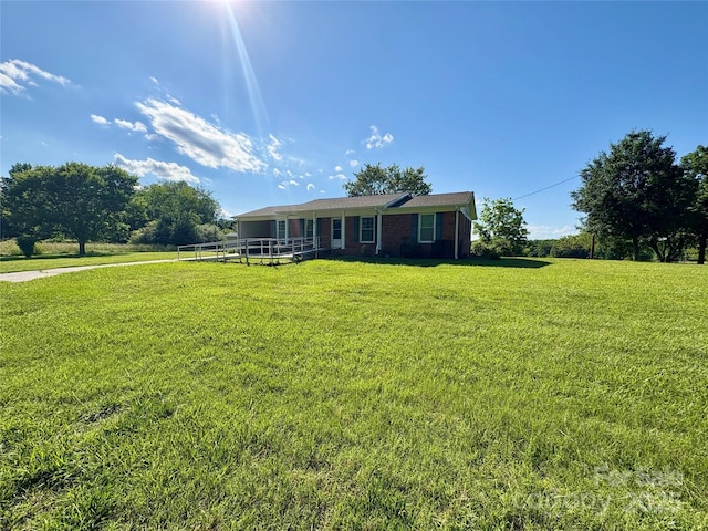 5420 Harkey Rd, Waxhaw, NC 28173 - single story home featuring a front lawn