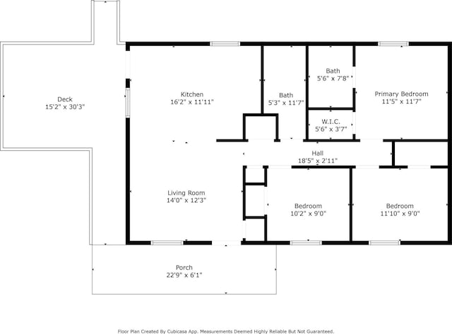103A N Tracy St, Kings Mountain, NC 28086 - home floor plan
