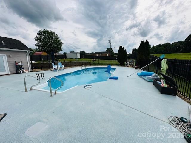 111 Brookview Dr, Shelby, NC 28152 - view of swimming pool with a patio