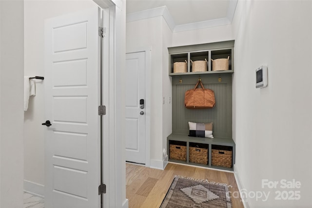 433 Sinaloa St, Waxhaw, NC 28173 - mudroom featuring baseboards and wood finished floors