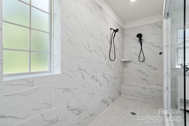 433 Sinaloa St, Waxhaw, NC 28173 - full bath featuring tiled shower and plenty of natural light