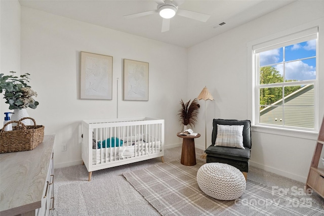 433 Sinaloa St, Waxhaw, NC 28173 - bedroom with carpet, a crib, and baseboards