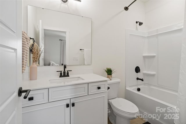 433 Sinaloa St, Waxhaw, NC 28173 - bathroom featuring vanity, toilet, and shower / bath combination with curtain